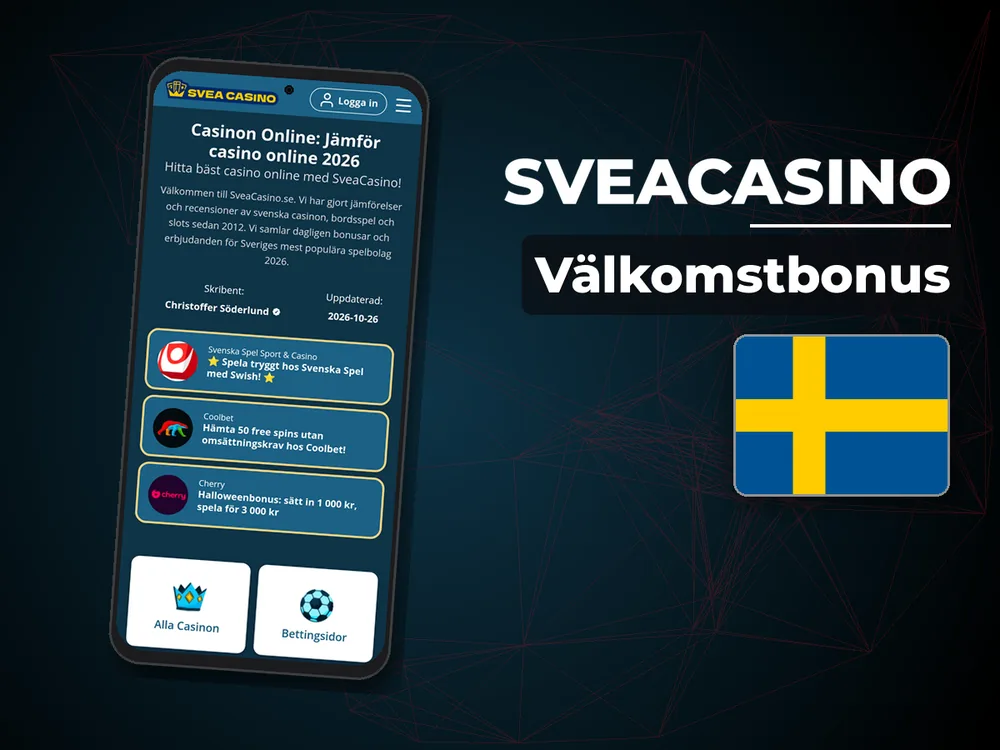 SveaCasino - Välkomstbonus