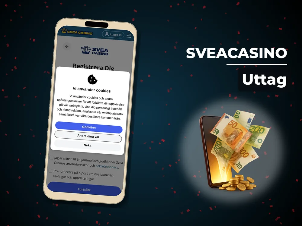 SveaCasino - Uttag