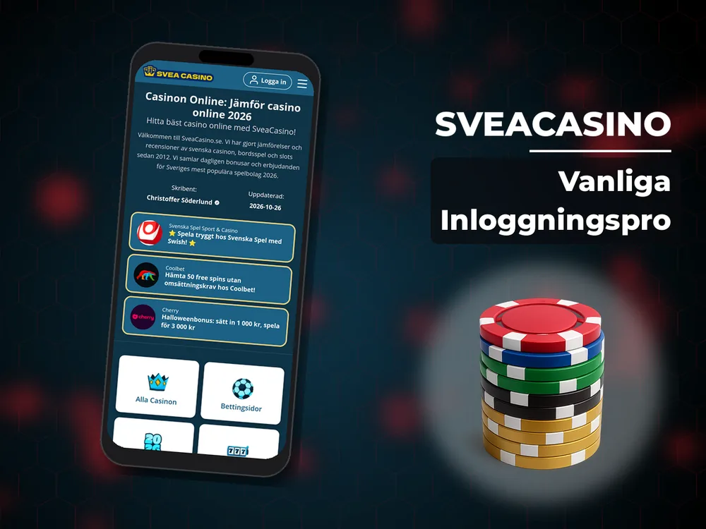 SveaCasino - Vanliga Inloggningspro