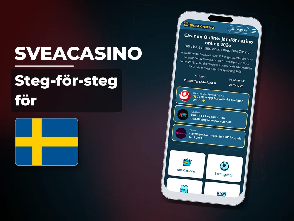SveaCasino - Steg-för-steg för