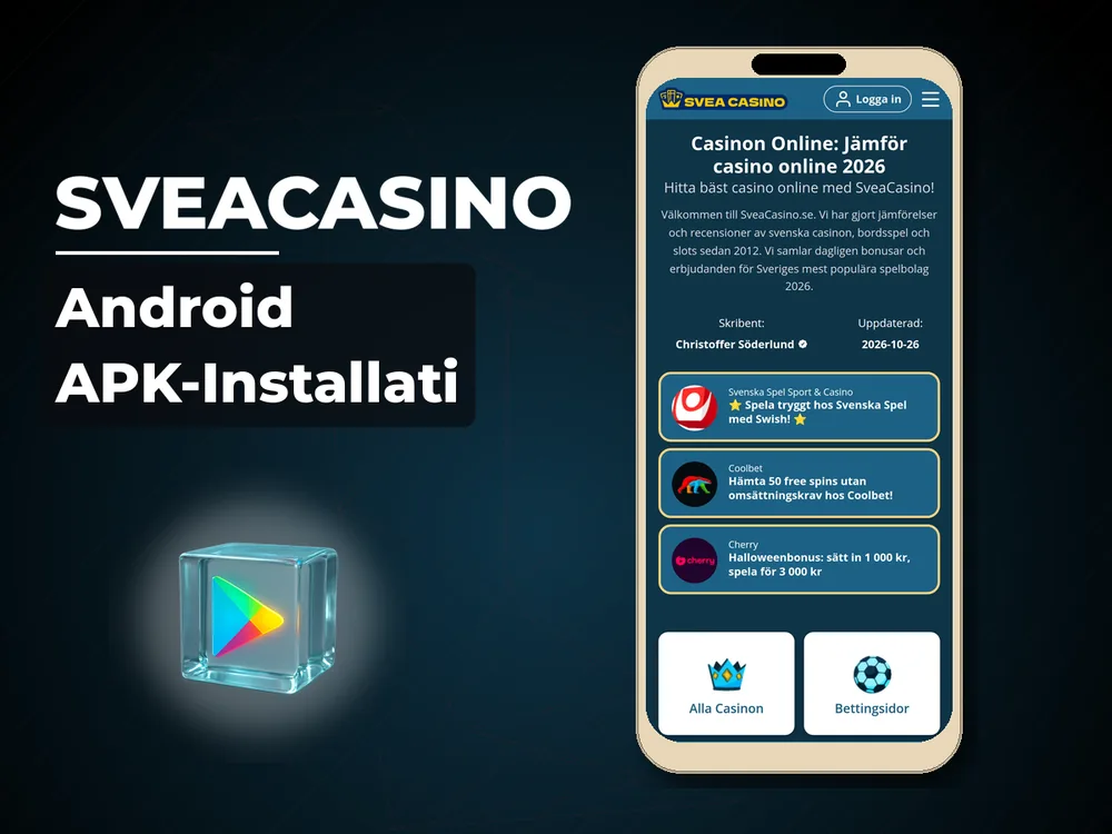 SveaCasino - Android APK-Installati