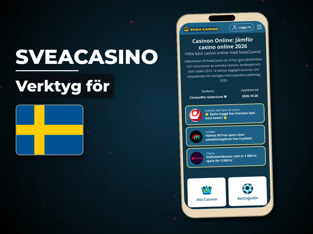 SveaCasino - Verktyg för