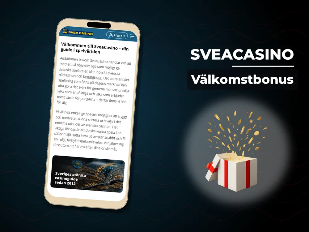 SveaCasino - Välkomstbonus