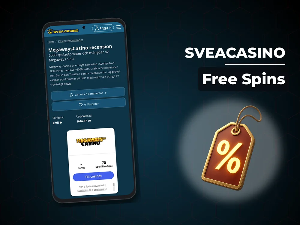 SveaCasino - Free Spins