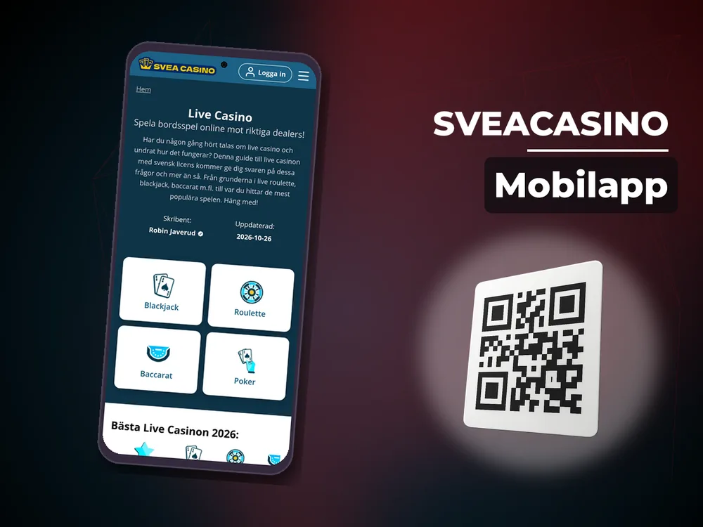 SveaCasino - Mobilapp
