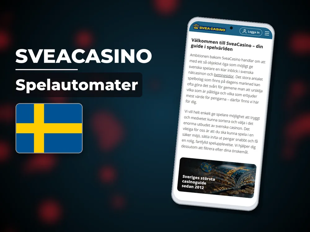 SveaCasino - Spelautomater